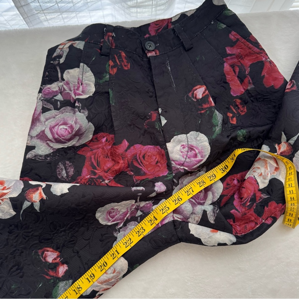 Free People Iris Floral Roses Printed Balloon Pants Size 0 - Picture 10 of 10